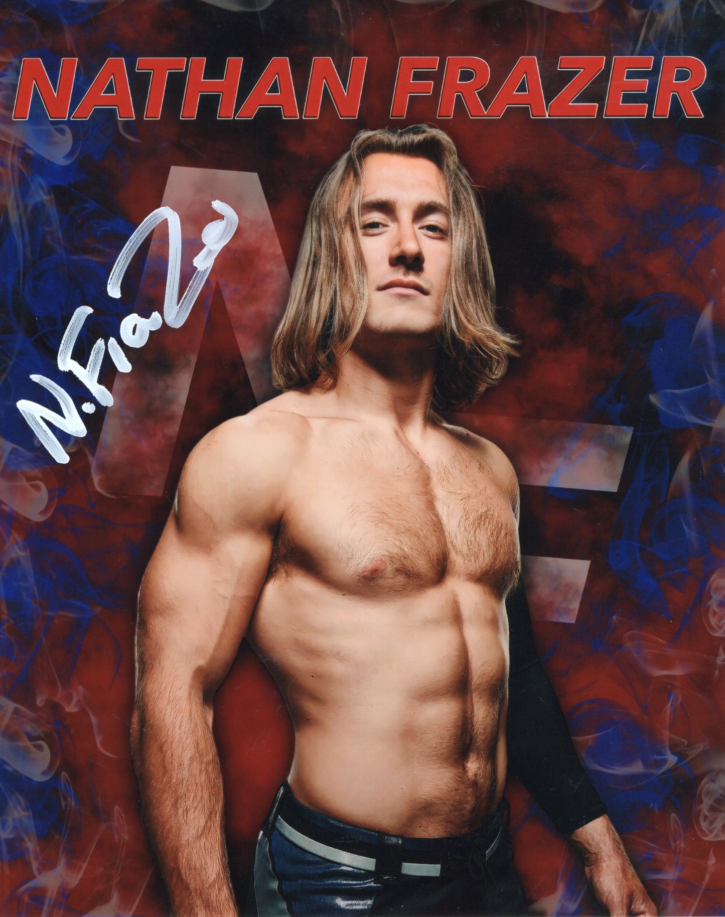 Nathan Frazer funhouse 8x10 - WWE NXT photo signed auto autographed
