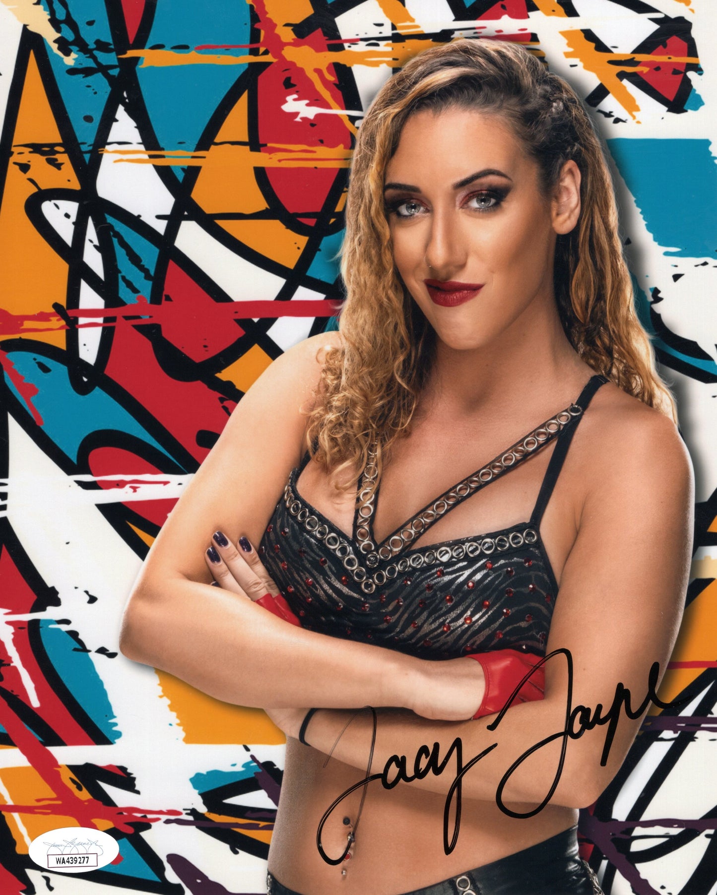Jacy Jayne (8x10) METALLIC jsa photo signed auto autographed NXT WWE