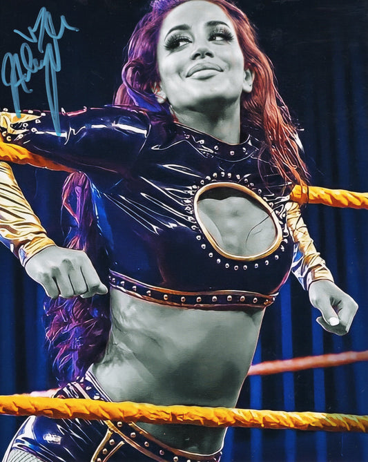 Aliyah (8x10 metallic photo) signed auto autographed WWE