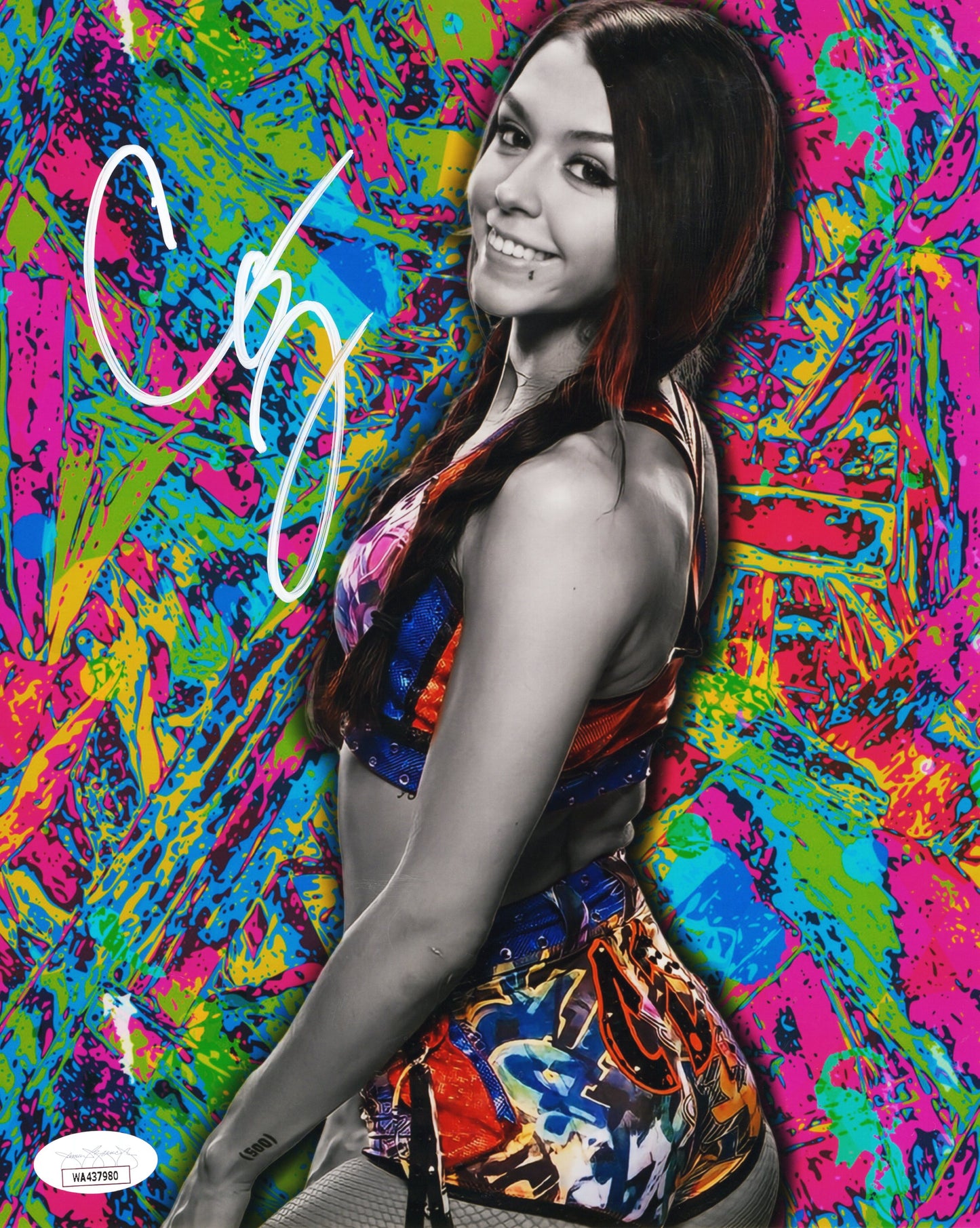 Cora Jade (metallic 8x10) NXT WWE photo signed auto autographed
