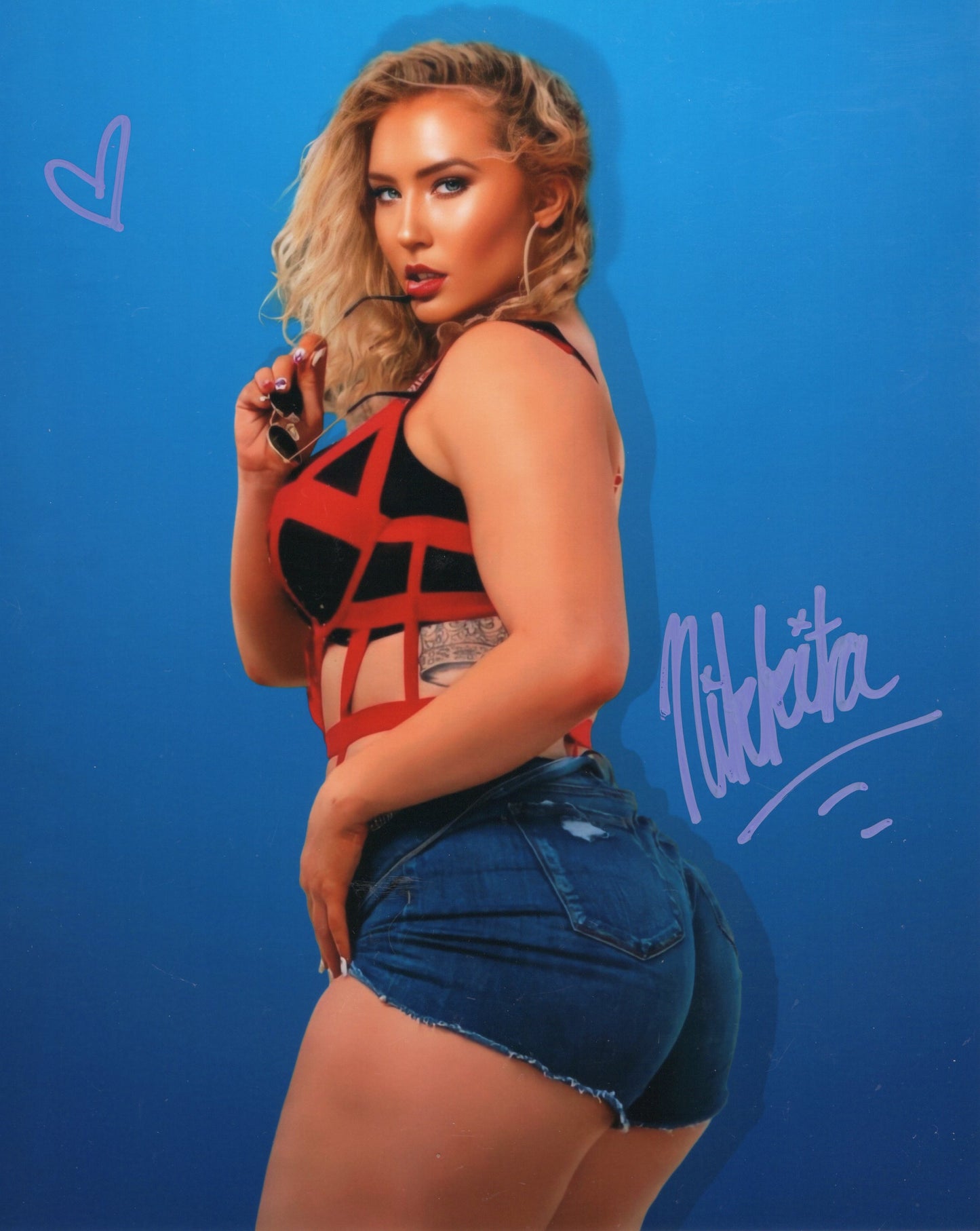 Nikkita Lyons (metallic 8x10) photo signed auto autographed NXT WWE