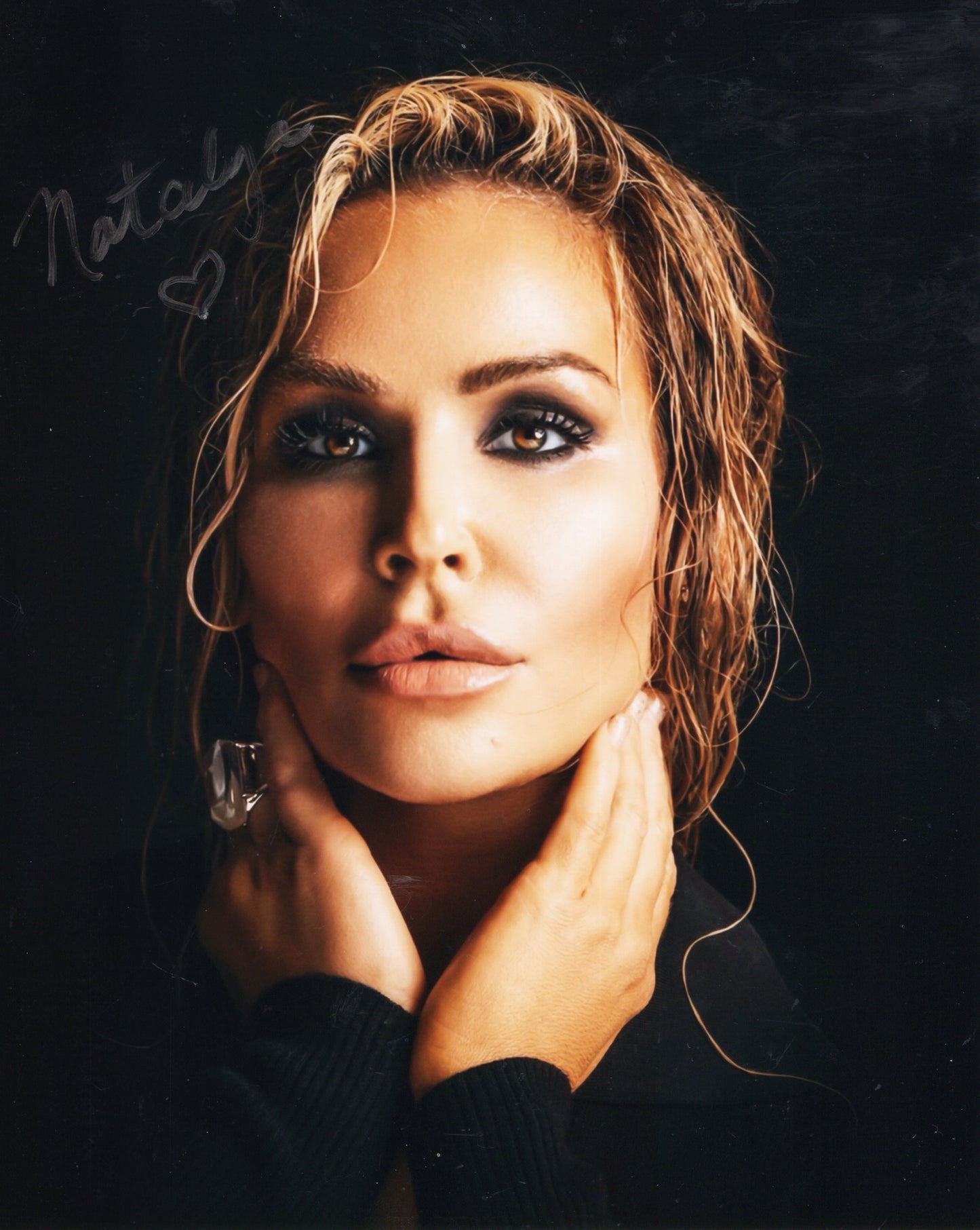 Nattie Natayla Neidhart (metallic 8x10) photo signed auto autographed WWE