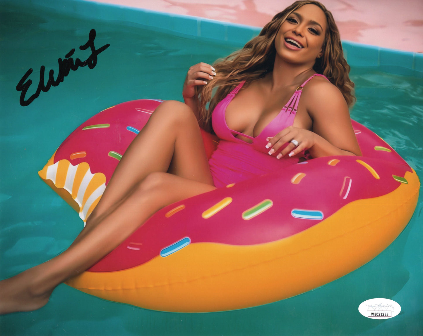 Elektra Lopez (metallic 8x10) jsa COA certed photo signed auto autographed NXT