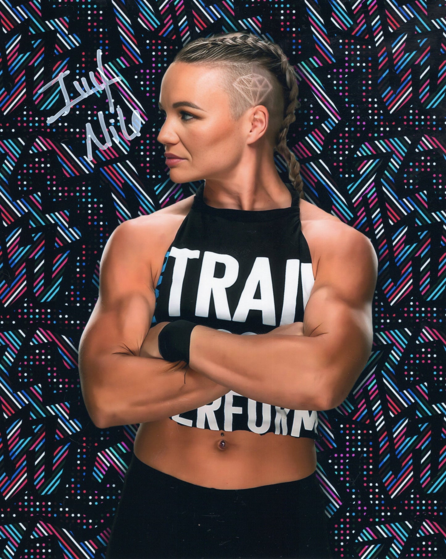 Ivy Nile (8x10 metallic) NXT photo signed auto autographed WWE