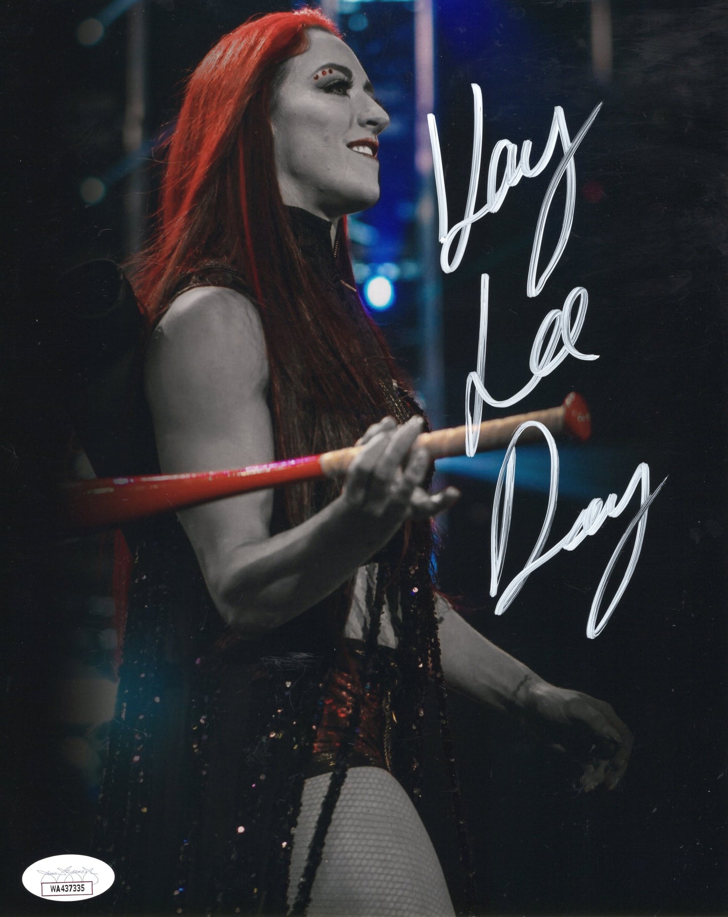 Kay Lee Ray autographed signed (metallic 8x10) photo funhouse jsa COA WWE NXT