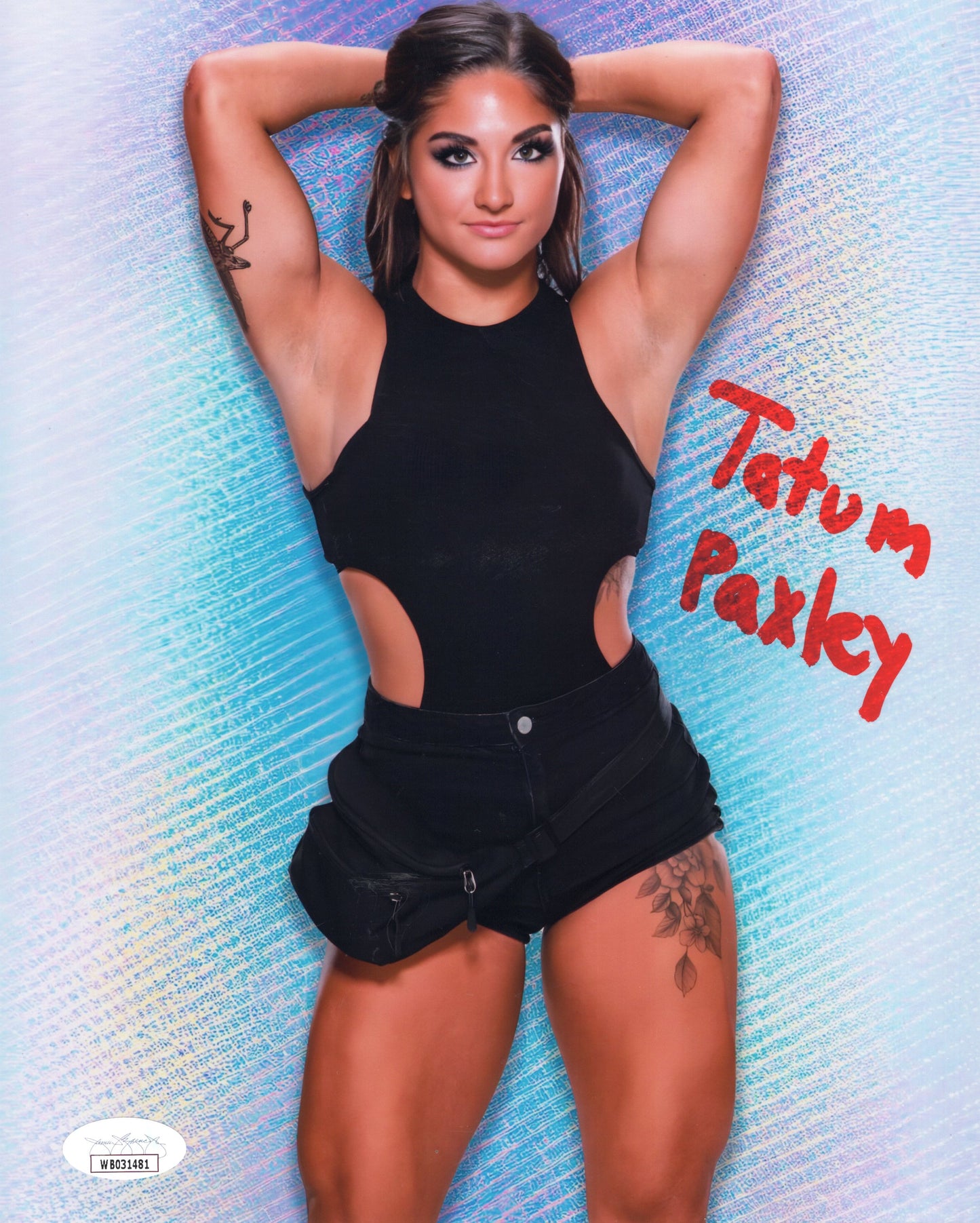 Tatum Paxley Funhouse (8x10 metallic) NXT WWE photo signed auto autographed