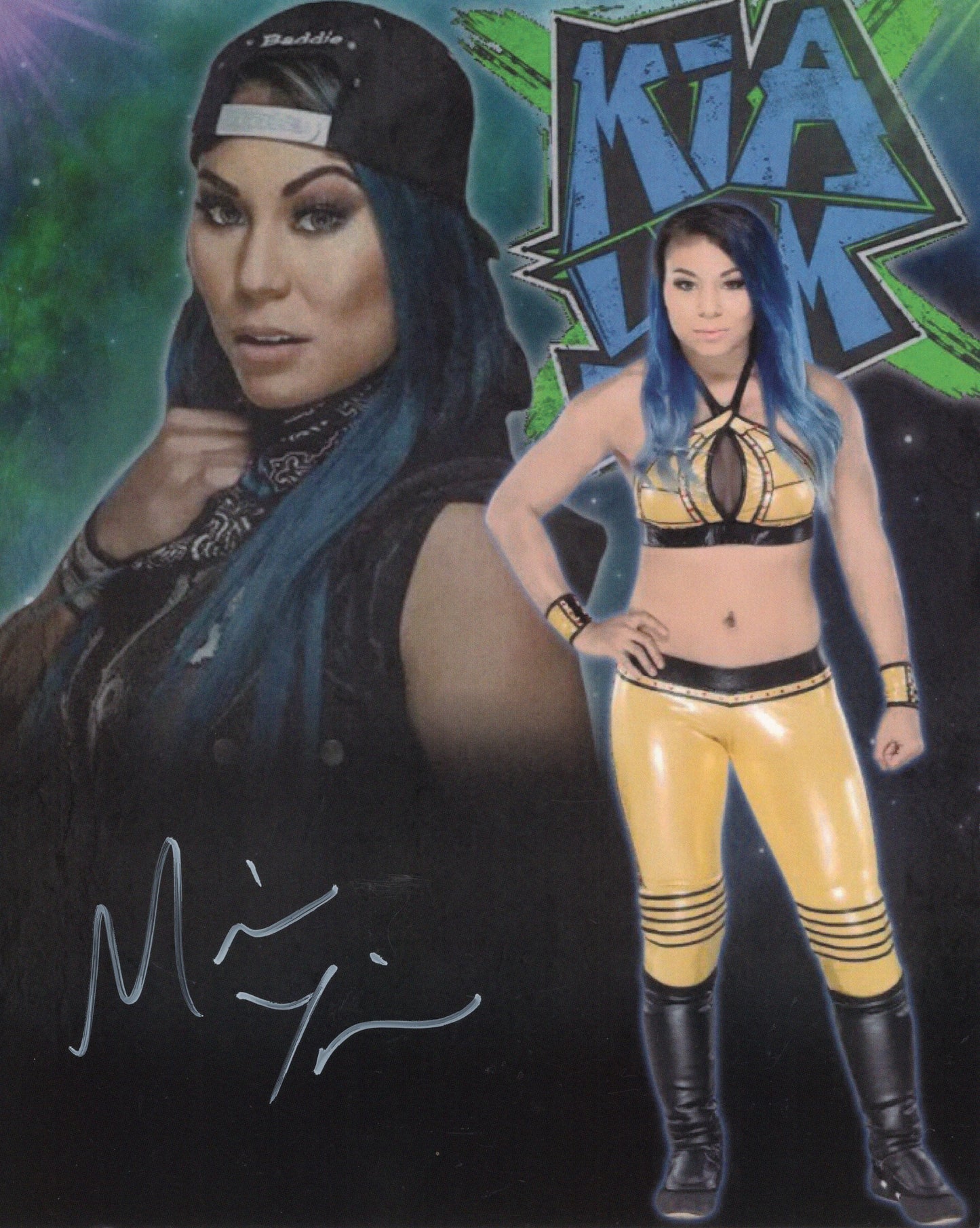 Mia Yim (aka Michin) (8x10) WWE TNA photo signed auto autographed