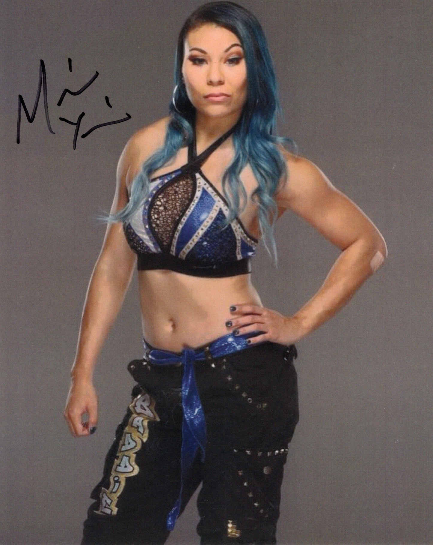 Mia Yim (aka Michin) (8x10) WWE TNA photo signed auto autographed
