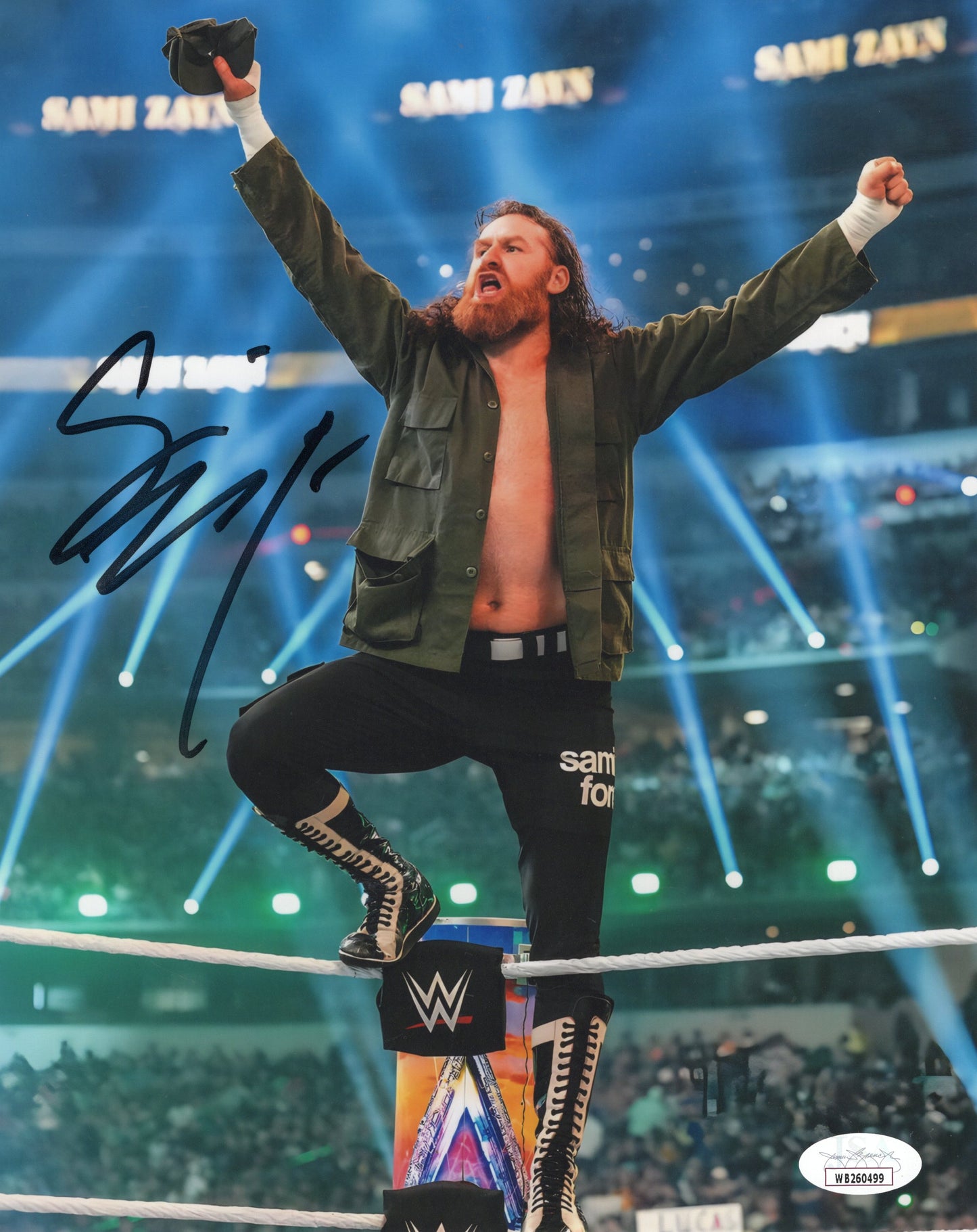 Sami Zayn (8x10) jsa photo signed auto autographed WWE
