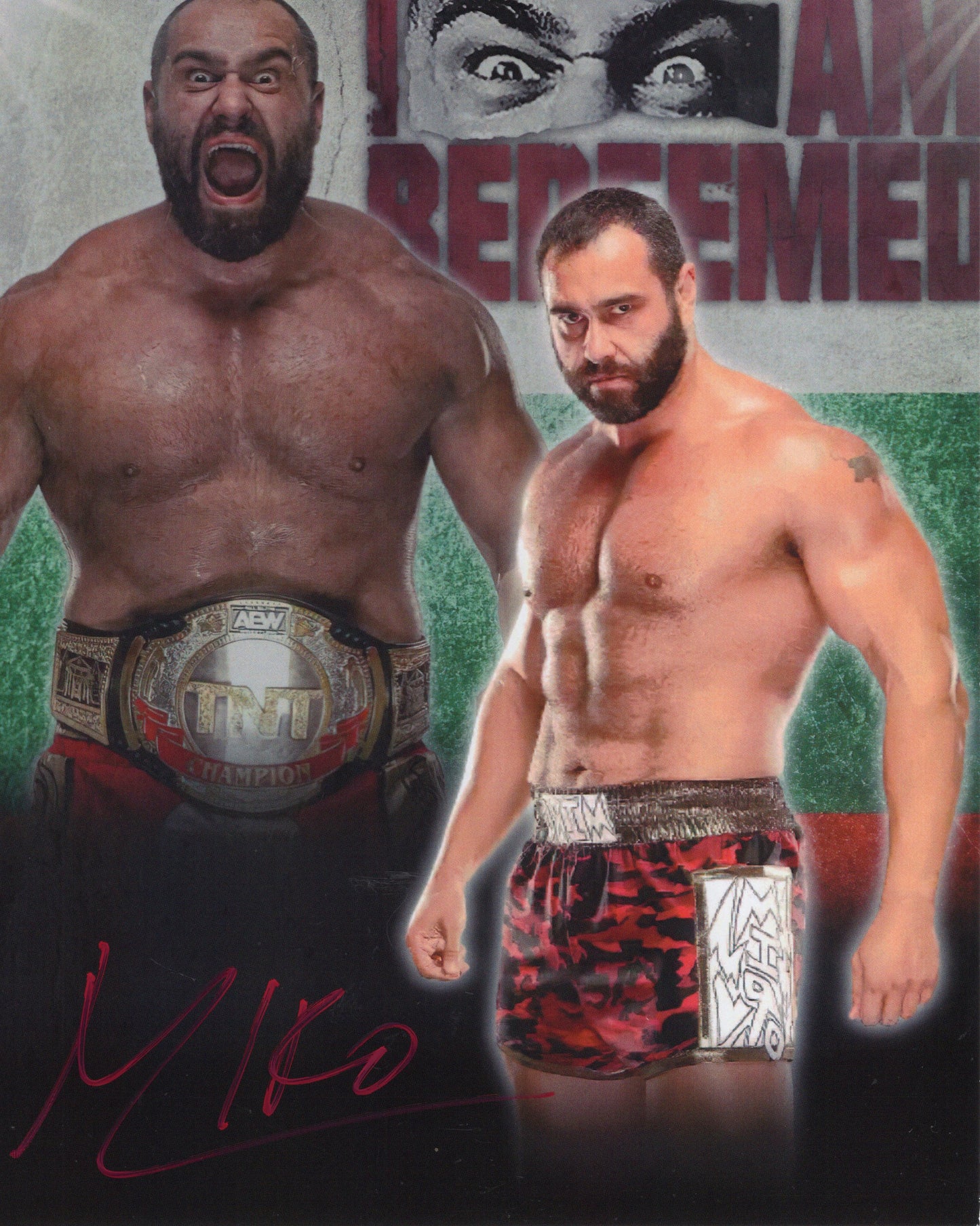 Miro aka rusev 8x10 (photo) signed auto autographed AEW WWE