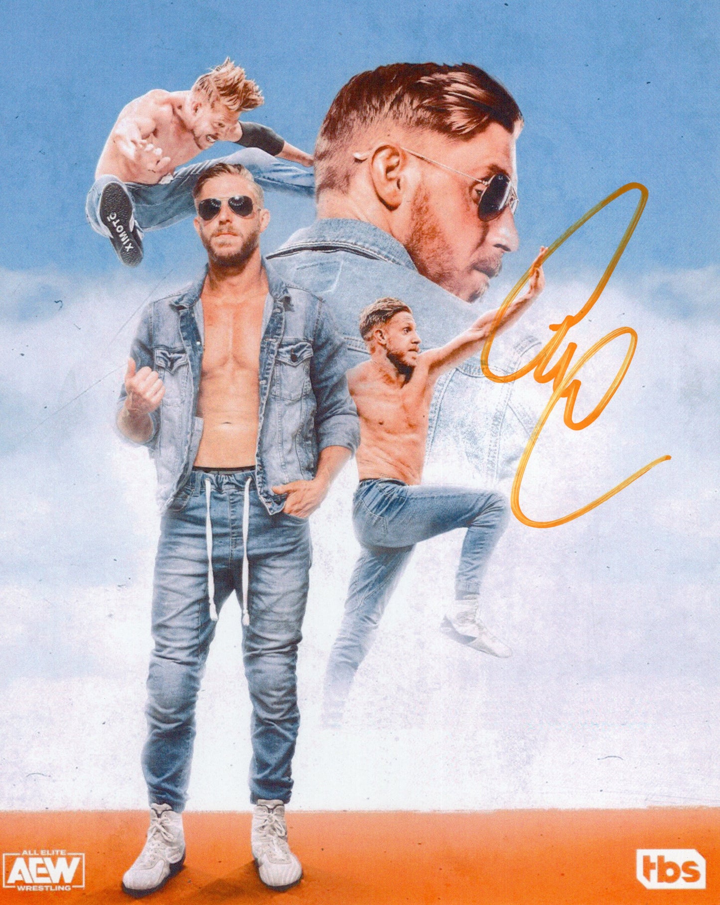 Orange Cassidy 8x10 AEW signed autographed photo