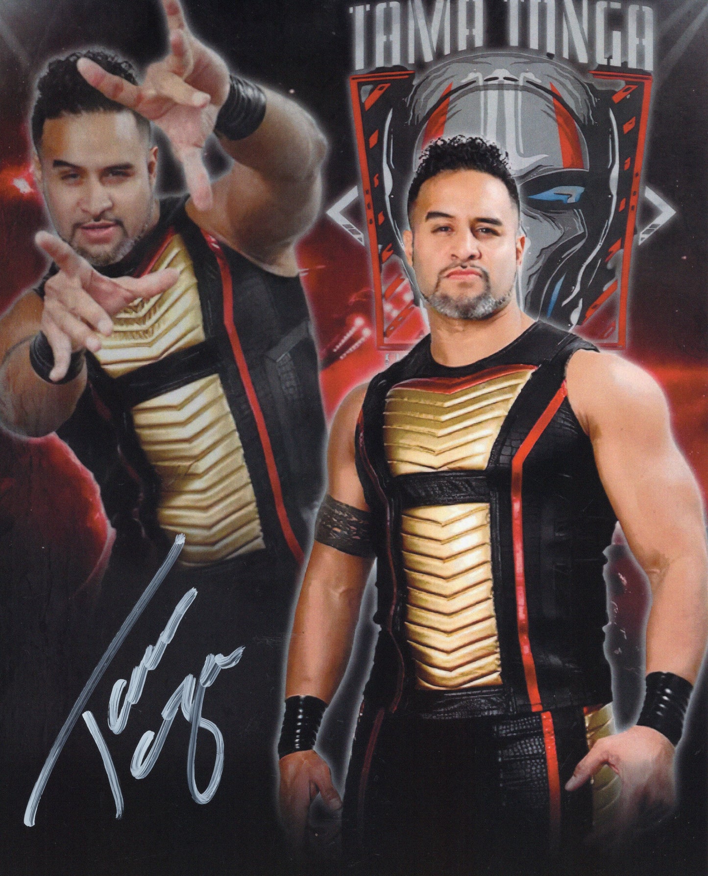 Tama Tonga (8x10) photo WWE NJPW photo signed auto autographed