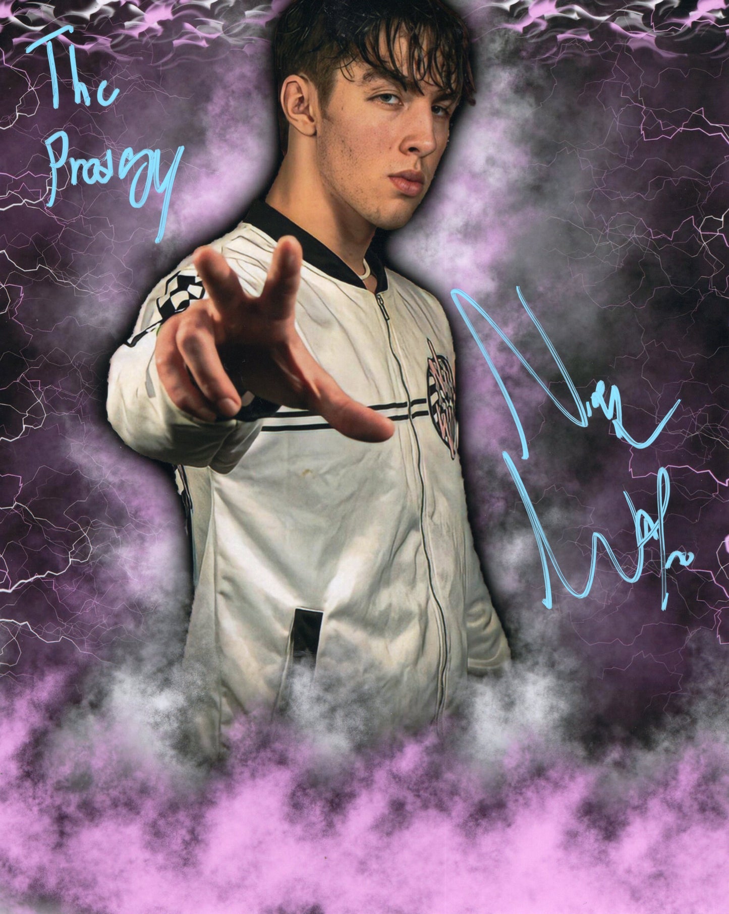 Nick Wayne (funhouse metallic 8x10) photo signed auto autographed AEW