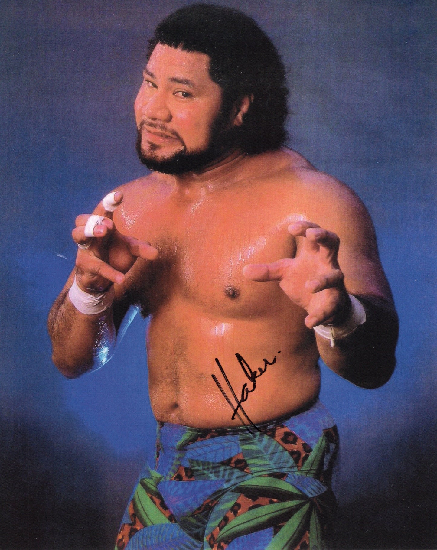 Haku Meng (8x10) photo WWE WCW WCW NJPW photo signed auto autographed