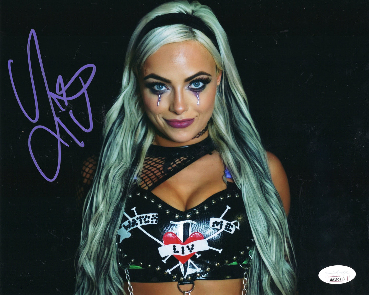 Liv Morgan (metallic 8x10) jsa photo signed auto autographed WWE