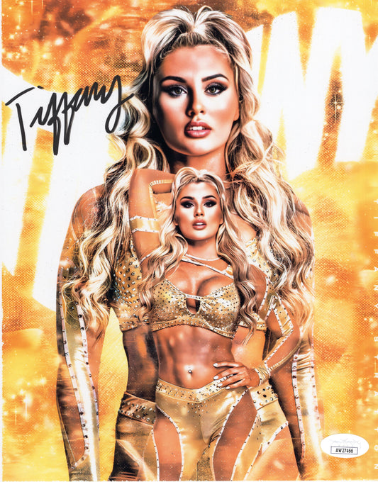 Tiffany Stratton (8x10 metallic)  JSA COA full WWE NXT autograph signed photo