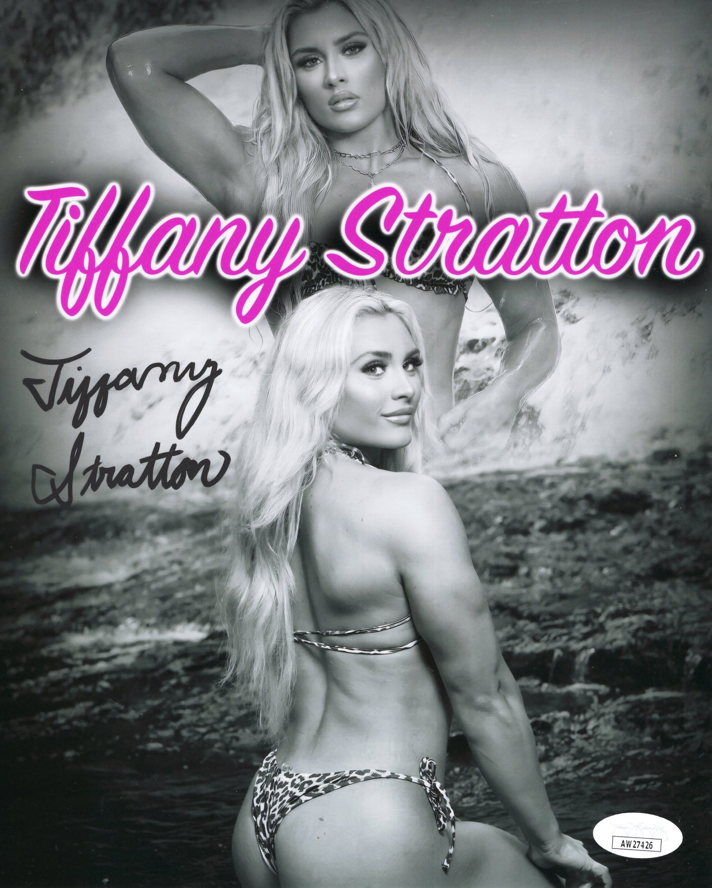 Tiffany Stratton (8x10 metallic)  JSA COA full signature WWE NXT autograph signed photo