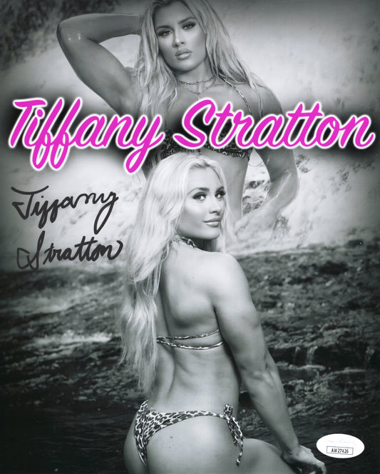 Tiffany Stratton (8x10 metallic)  JSA COA full signature WWE NXT autograph signed photo
