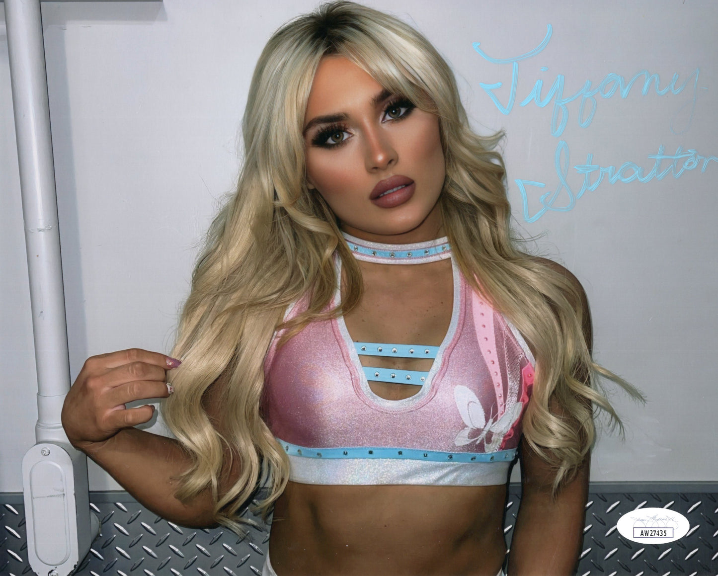 Tiffany Stratton (8x10 metallic) full signature JSA COA WWE NXT autograph signed photo