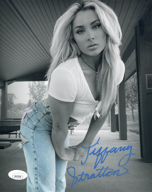 Tiffany Stratton (8x10 metallic) full signature JSA COA WWE NXT autograph signed photo