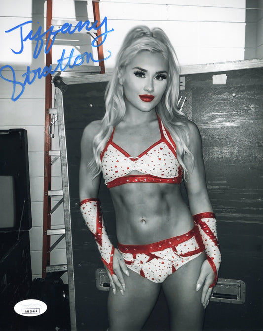 Tiffany Stratton (8x10 metallic) full signature JSA COA WWE NXT autograph signed photo