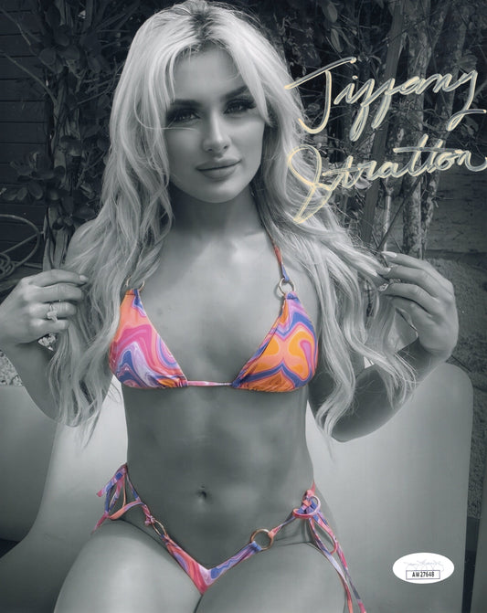 Tiffany Stratton (8x10 metallic) full signature  JSA COA WWE NXT autograph signed photo