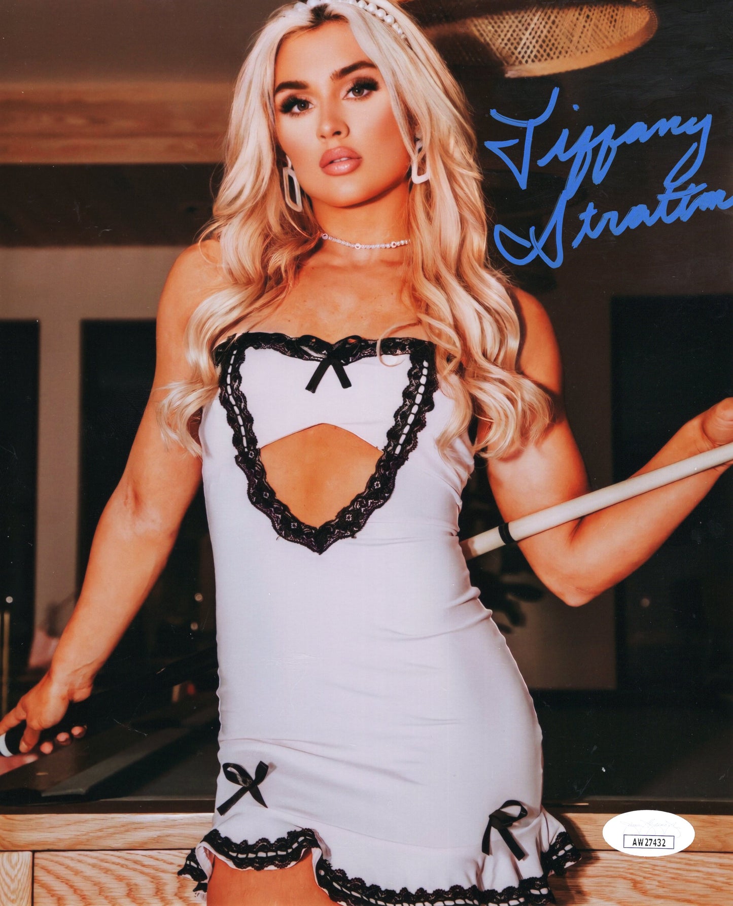 Tiffany Stratton (8x10 metallic) full signature JSA COA WWE NXT autograph signed photo