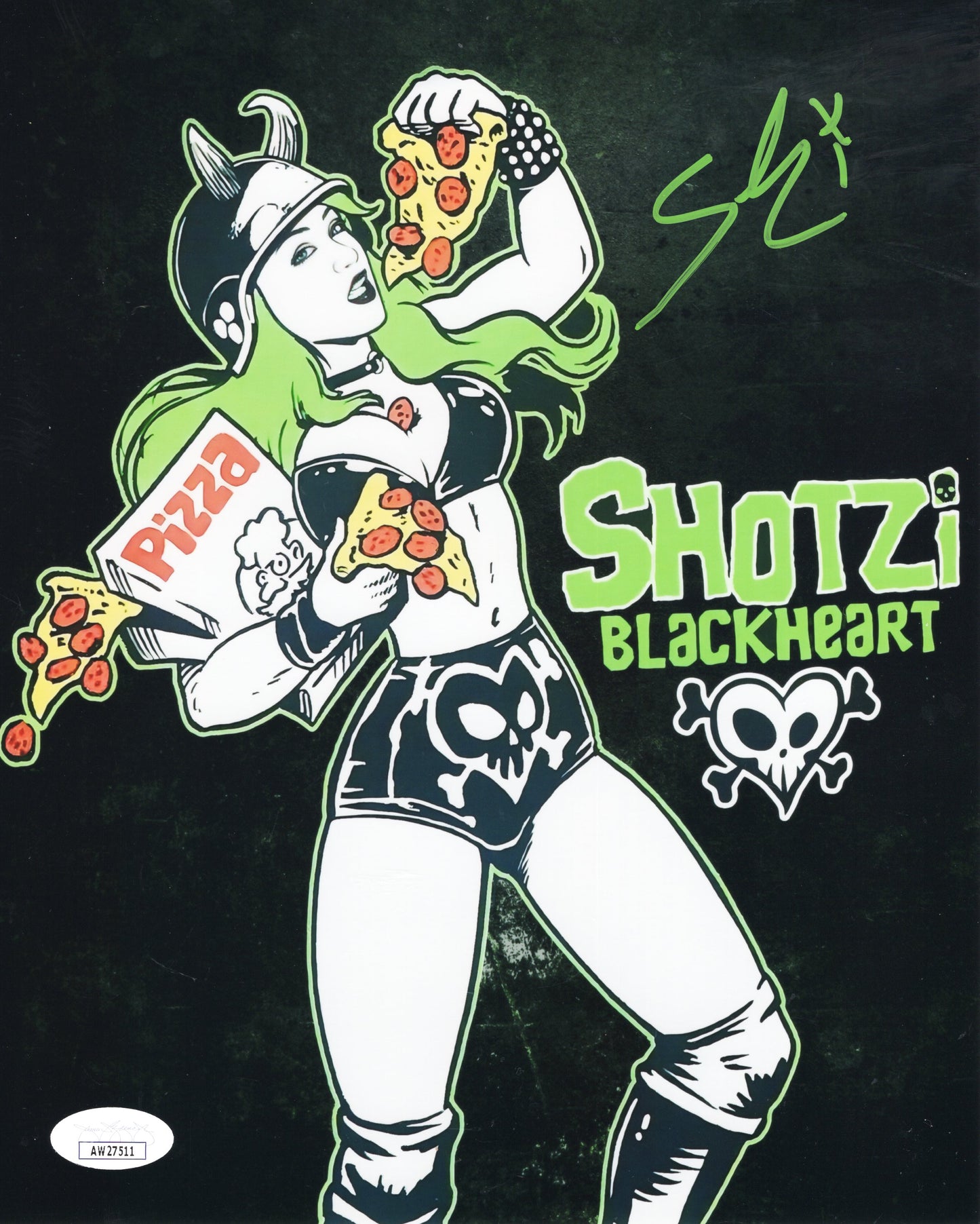Shotzi (8x10 metallic) Funhouse JSA COA photo signed auto autographed WWE