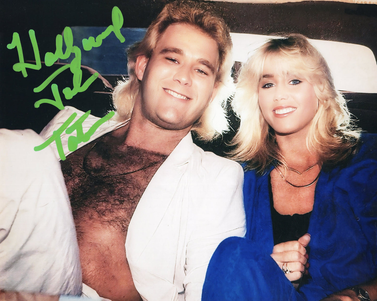 Hollywood John Tatum (metallic 8x10) signed autographed photo funhouse USWA WCCW