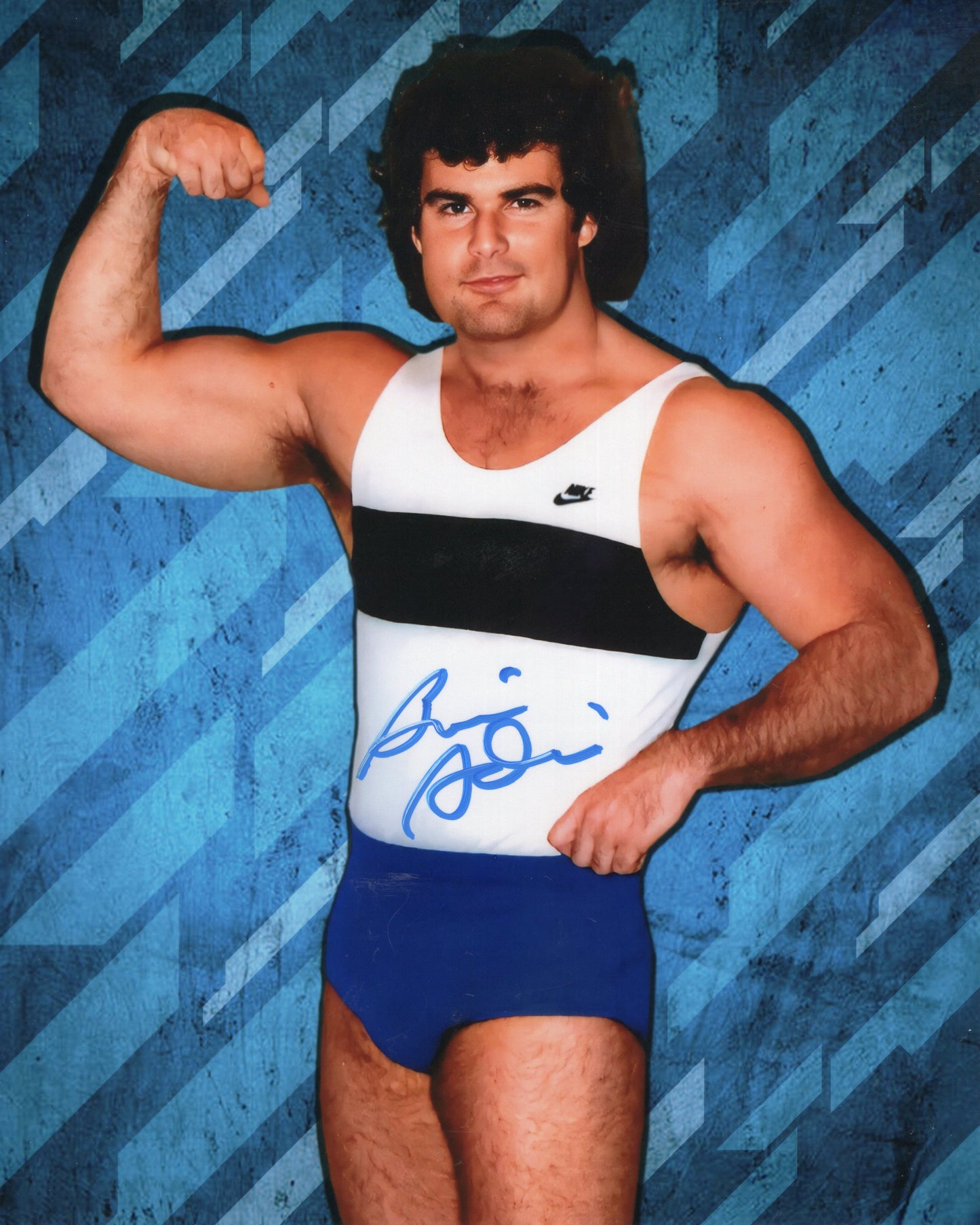 Brian Adias (metallic 8x10) signed autographed photo funhouse WCCW