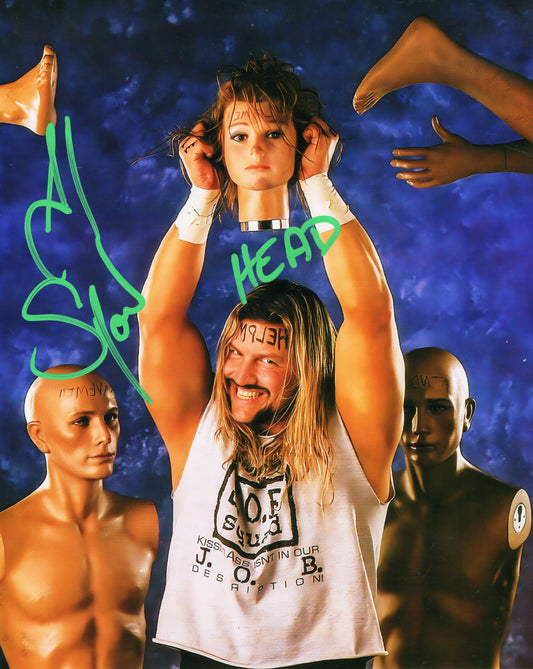 Leif Cassidy Al Snow (metallic 8x10) signed autographed photo funhouse WWF WWE ECW