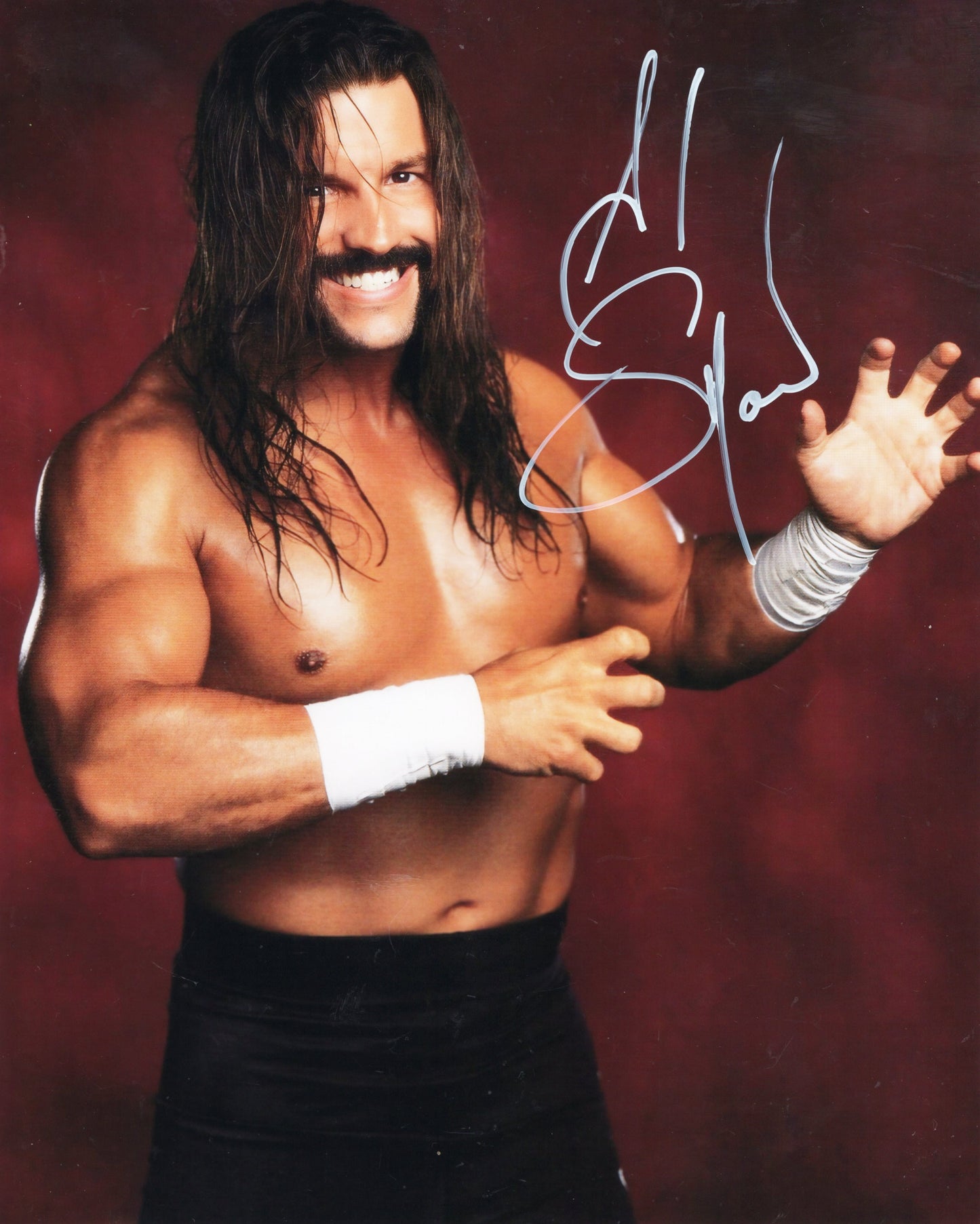 Leif Cassidy Al Snow (metallic 8x10) signed autographed photo funhouse WWF WWE ECW