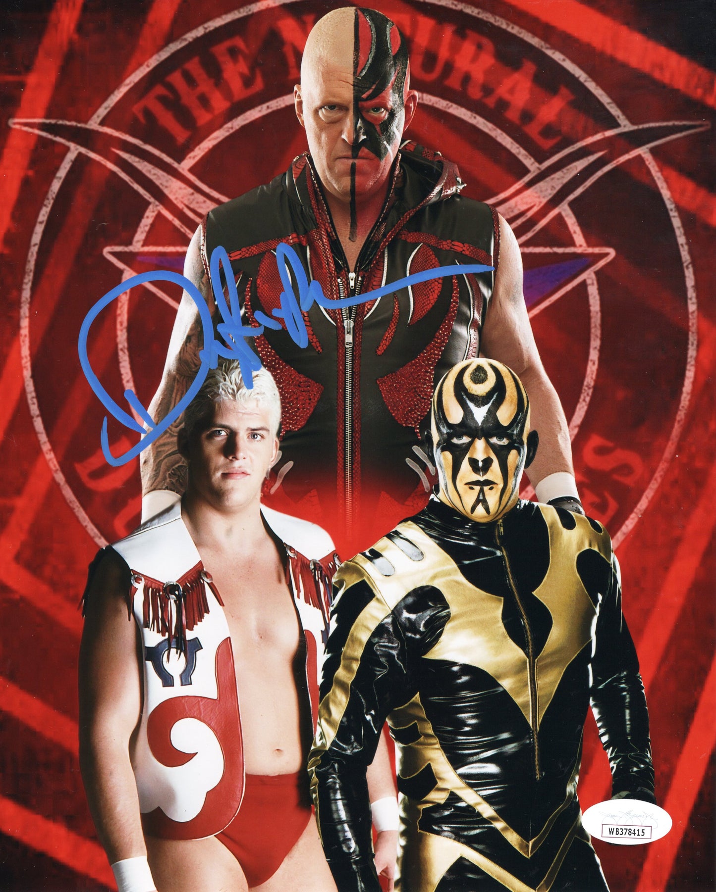 Dustin Rhodes Goldust (8x10 metallic) JSA COA TNA AEW photo signed autograph
