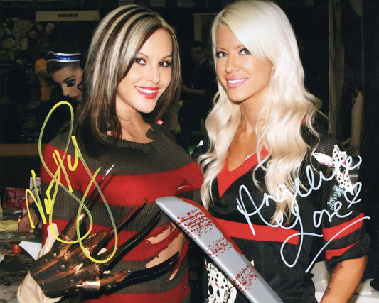 Angelina Love Velvet Sky Funhouse (8x10 metallic) TNA photo signed autographed