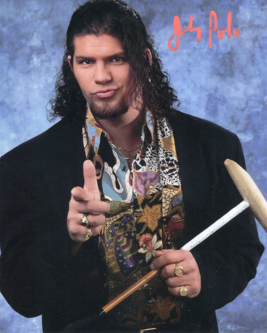 Raven Johnny Polo (metallic 8x10) photo signed auto autographed ECW WWF