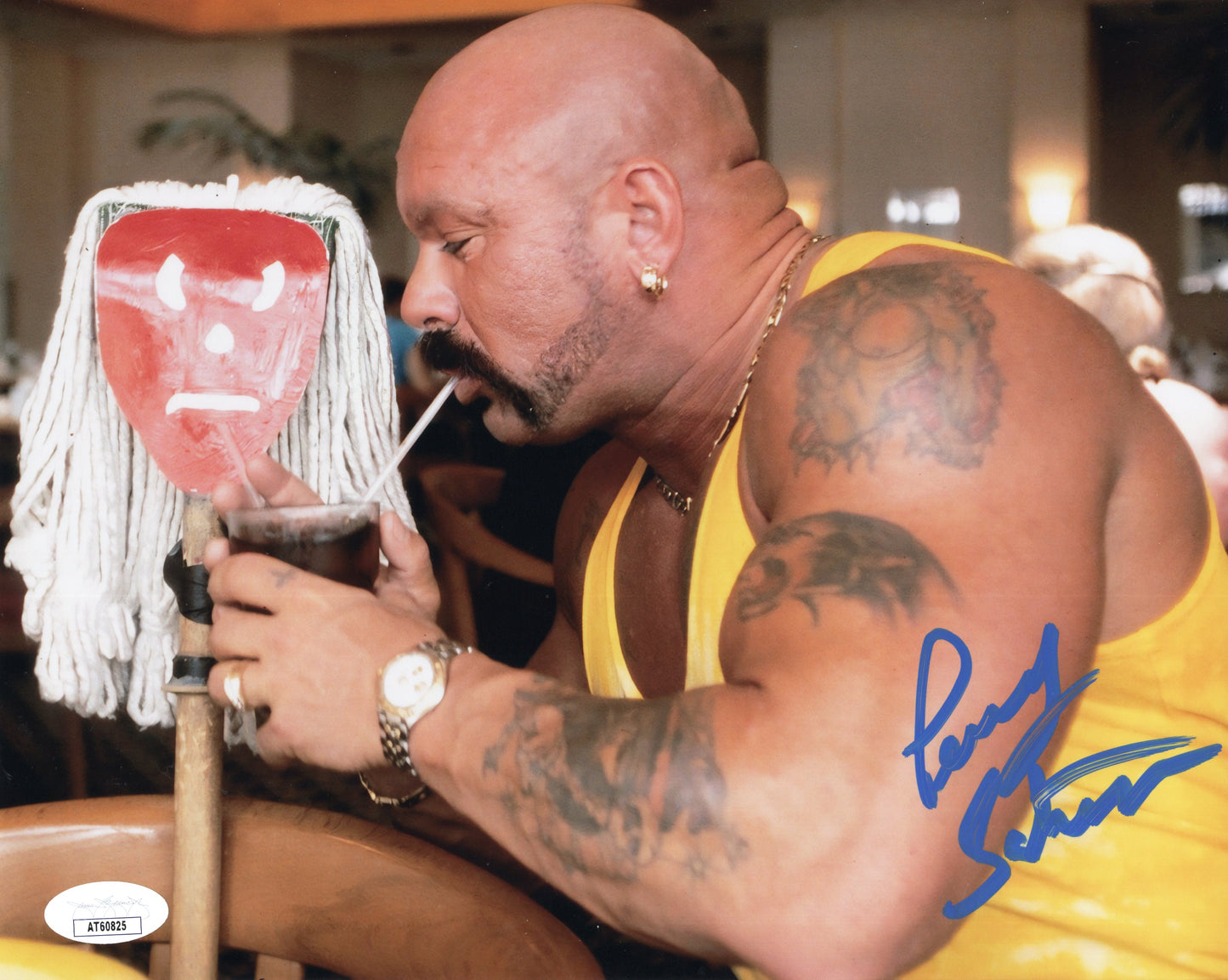 Perry Saturn (metallic 8x10) photo JSA funhouse ECW WCW WWF signed