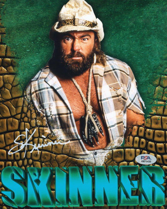 Skinner Steve Keirn (metallic 8x10) photo PSA COA signed auto autographed WWF