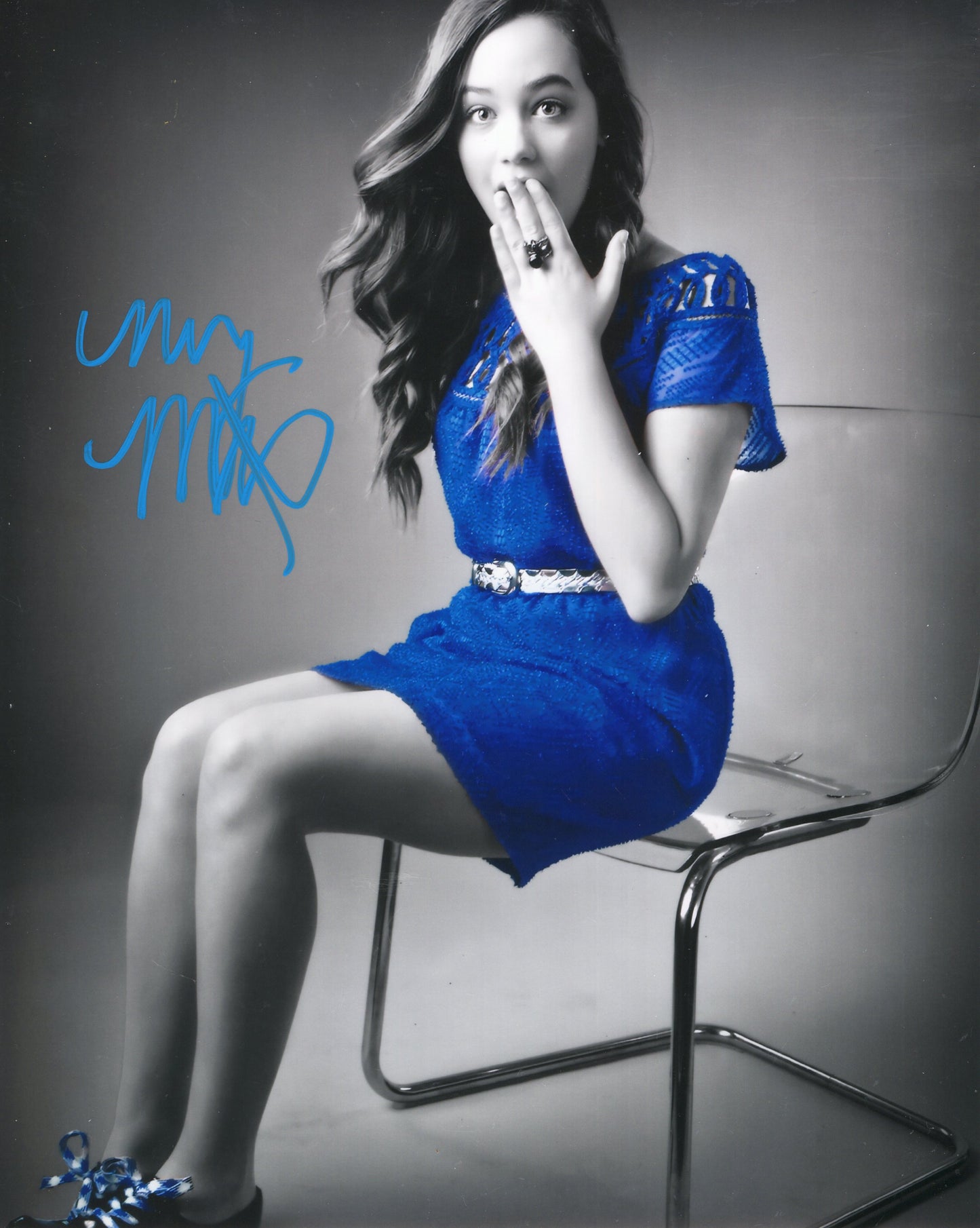 Mary Mouser cobra kai Sam metallic 8x10 photo signed auto autographed celebrity