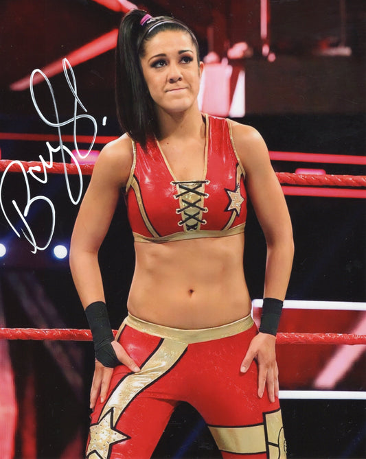 Bayley (metallic 8x10) FUNHOUSE WWE autographed signed