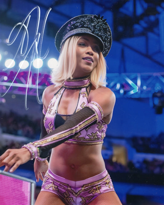 Alicia Fox (8x10 metallic) WWE photo signed auto autographed