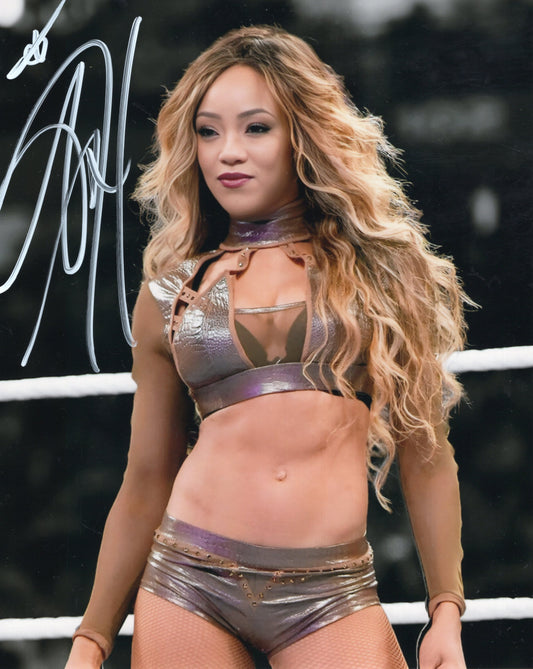 Alicia Fox (8x10 metallic) WWE photo signed auto autographed