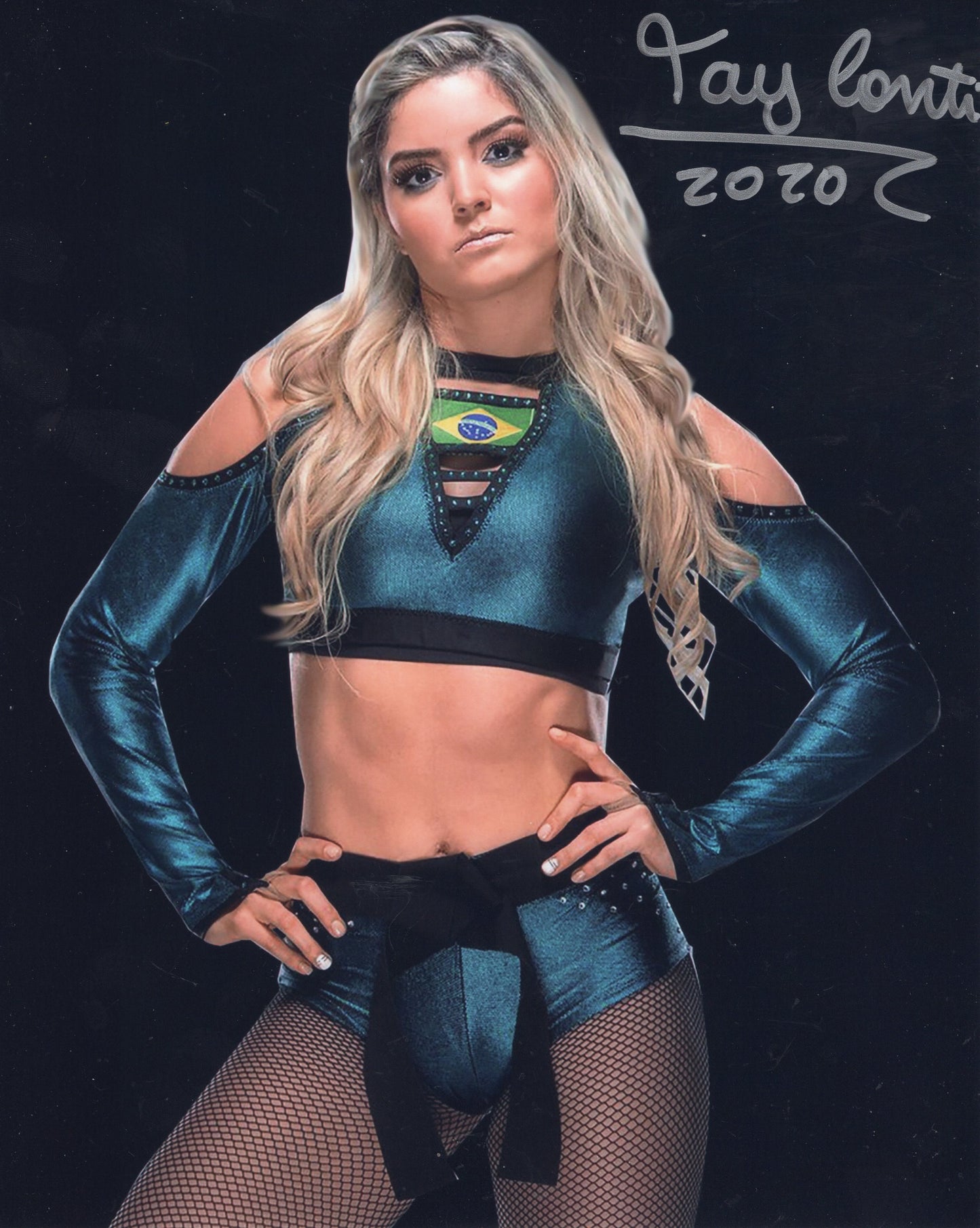 Tay Conti Tay Melo (8x10) AEW photo signed auto autographed