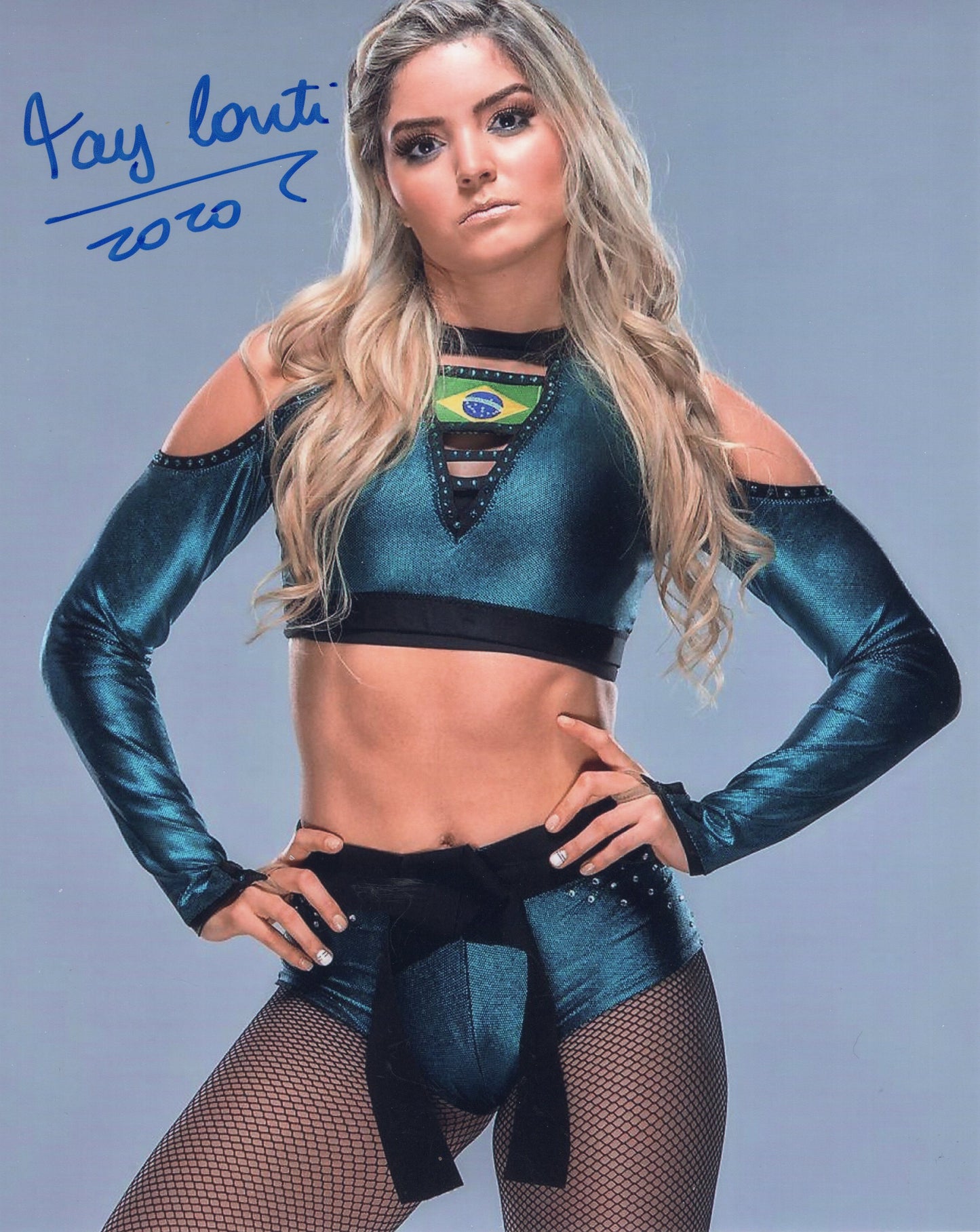 Tay Conti Tay Melo (8x10) AEW photo signed auto autographed
