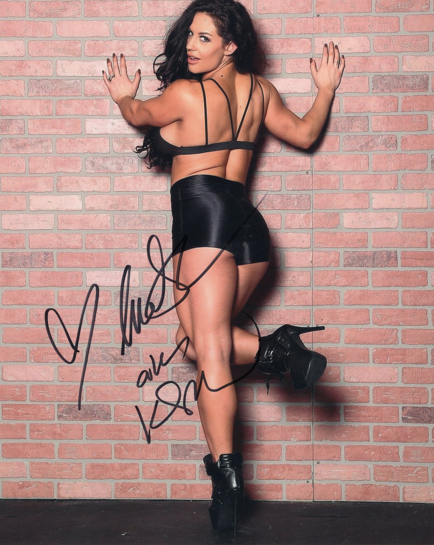 Celeste Bonin aka Kaitlyn (8x10) WWE photo signed auto autographed