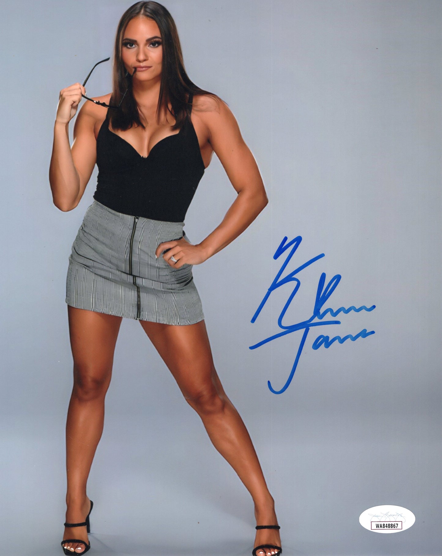 Kiana James (8x10) Funhouse photo signed auto autographed WWE JSA COA
