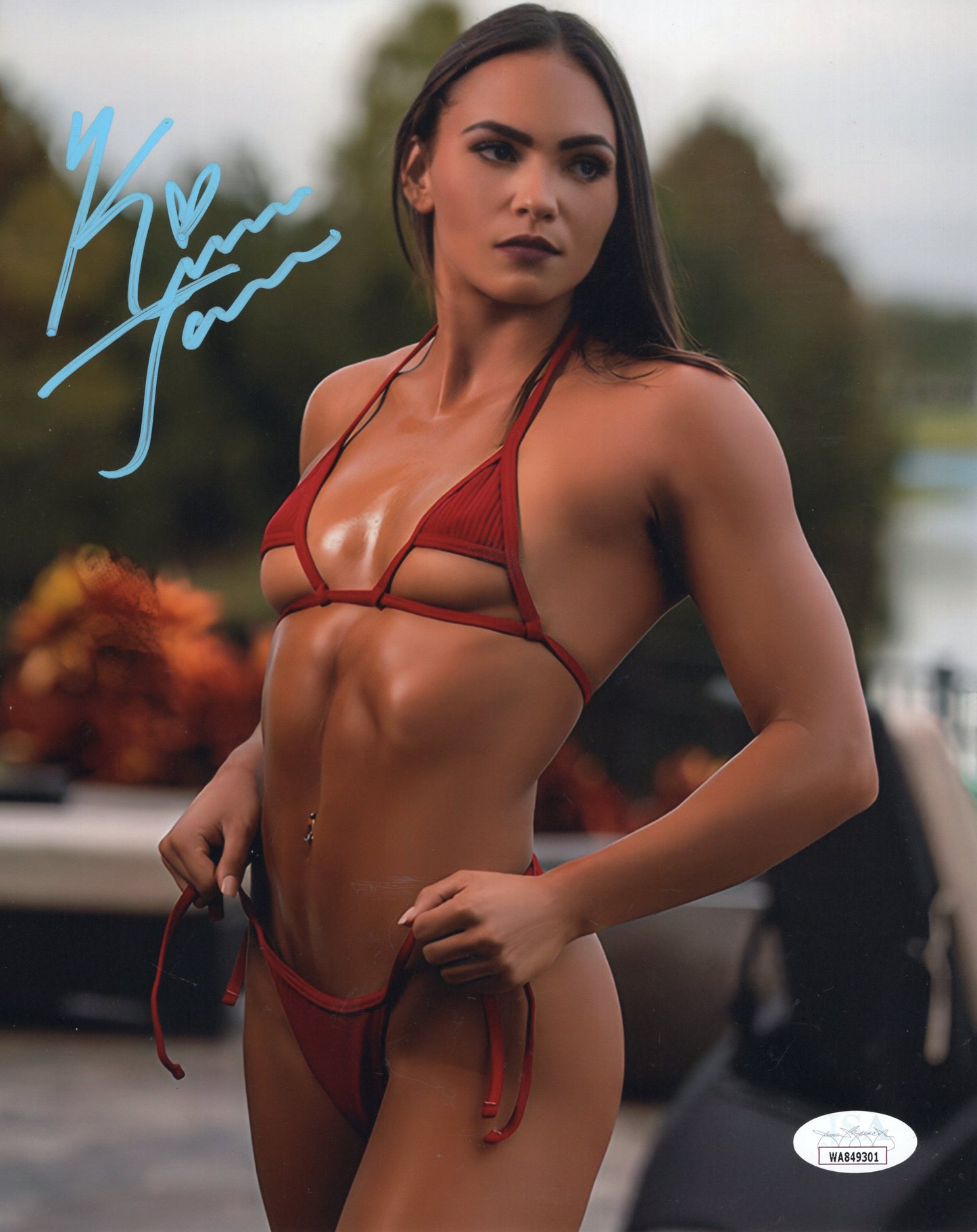 Kiana James (8x10) Funhouse photo signed auto autographed WWE JSA COA
