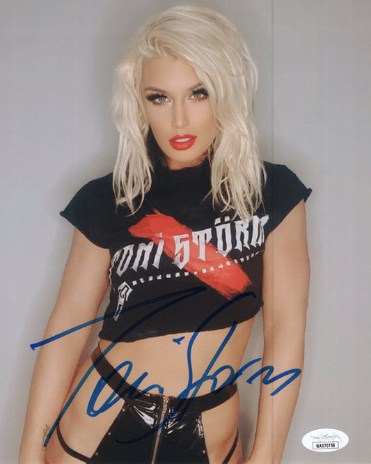 Toni Storm (8x10) JSA COA AEW WWE NXT photo signed auto autographed
