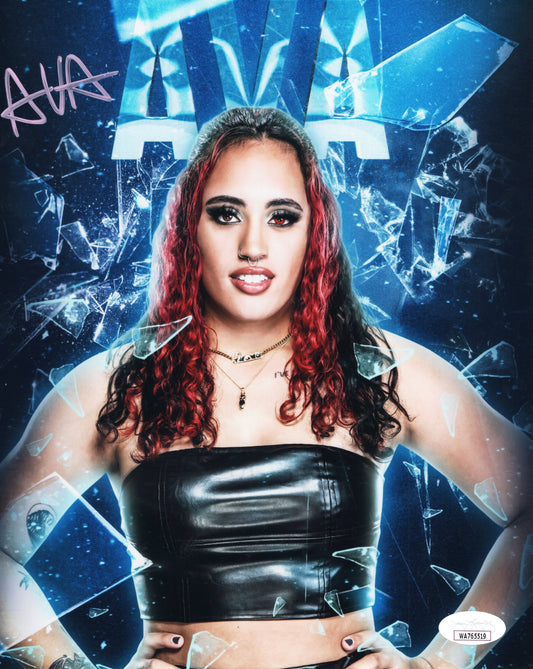 Ava (8x10) funhouse metallic jsa certed photo signed auto autographed nxt wwe