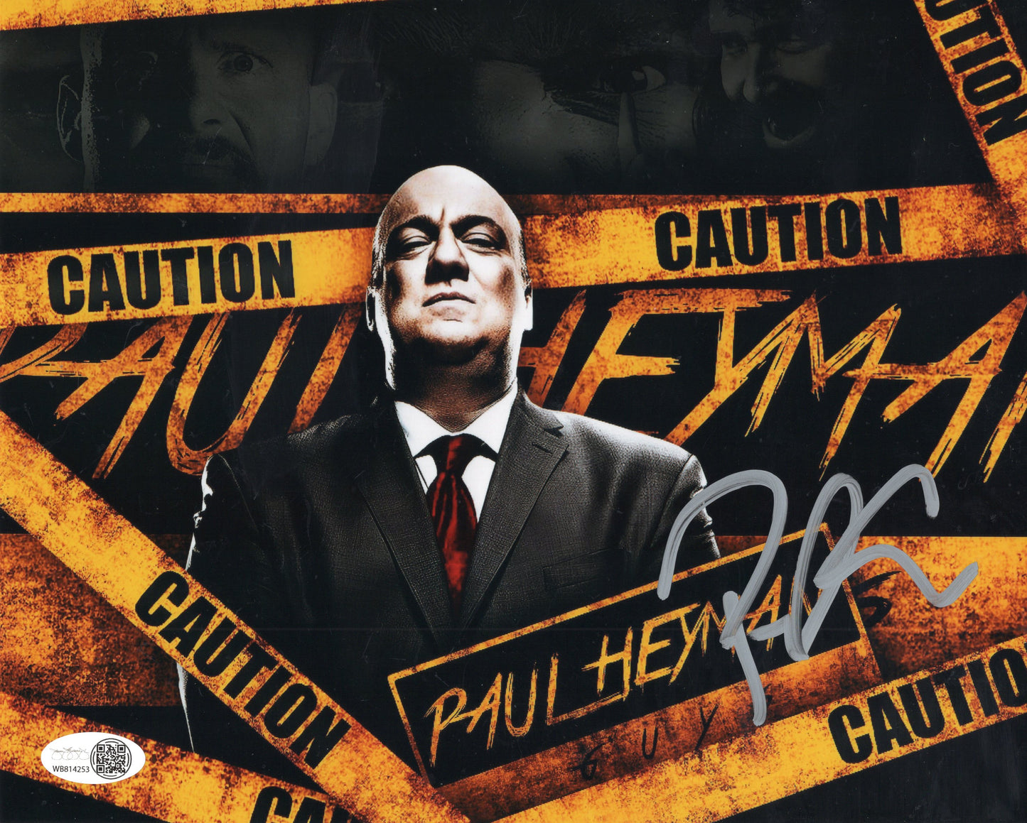 Paul Heyman (8x10 metallic) JSA COA WWE ECW photo signed autograph