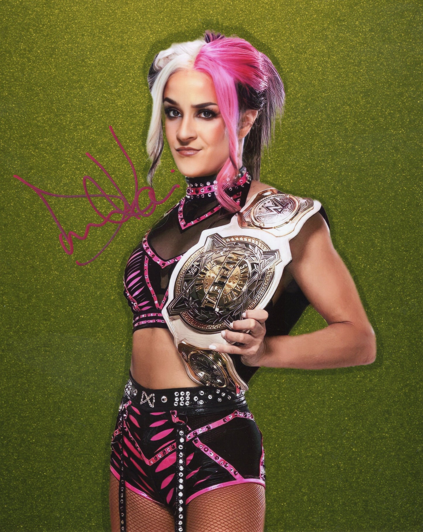 Dakota Kai (funhouse metallic 8x10) WWE photo signed auto autographed